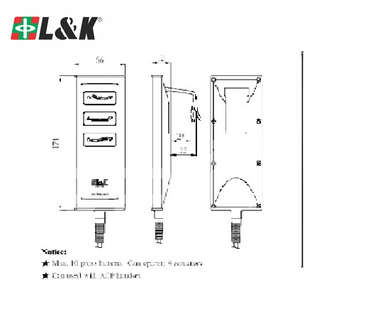 هندست چهار محور کنترل جک های تخت های بیمارستانی مناسب برای کنترل باکس های CB02, CB06, CB07, CB09, CB10, CB12, CB16 و CB17