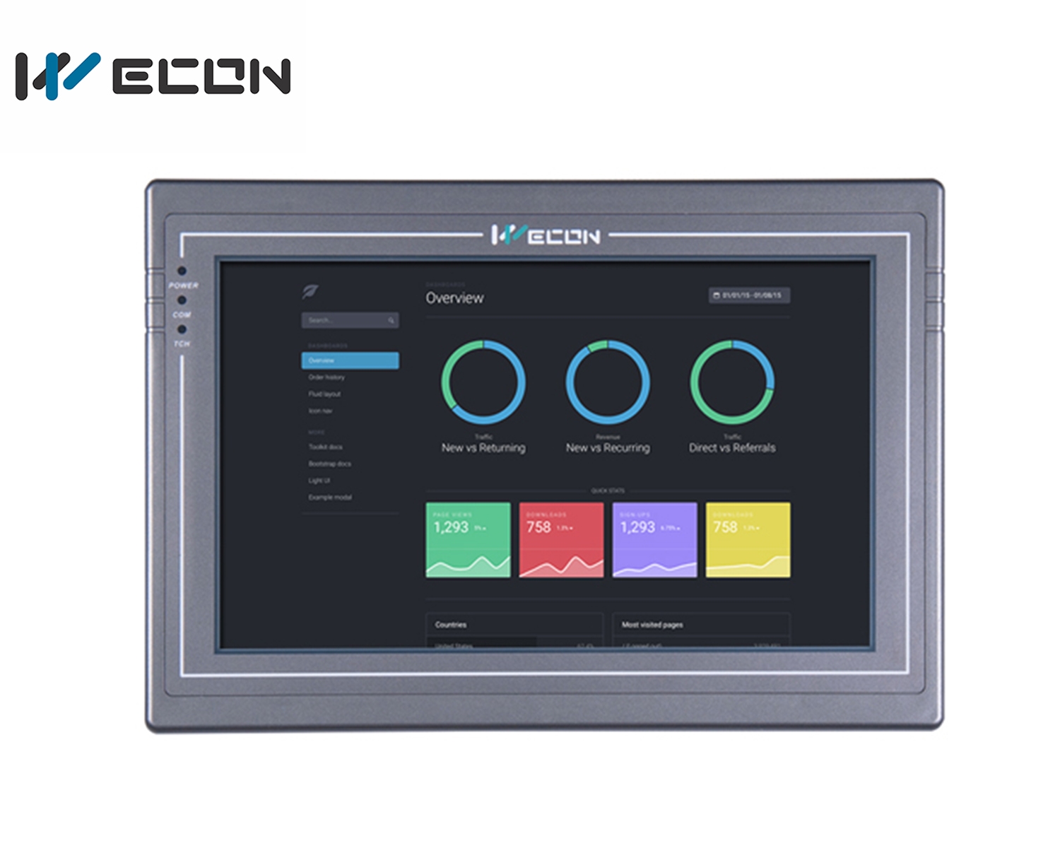 تاچ پنل (HMI) 10.2 اینچ PI8102