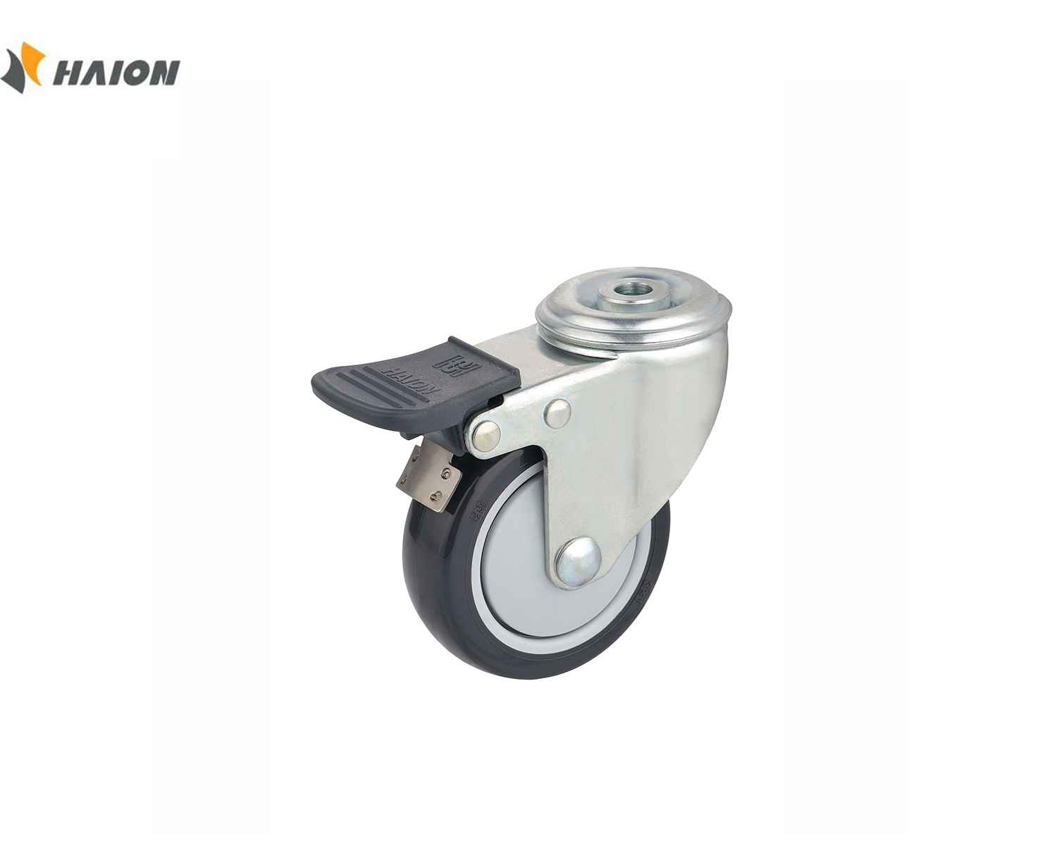  چرخ پایه پیچی ترمز دار h25-1