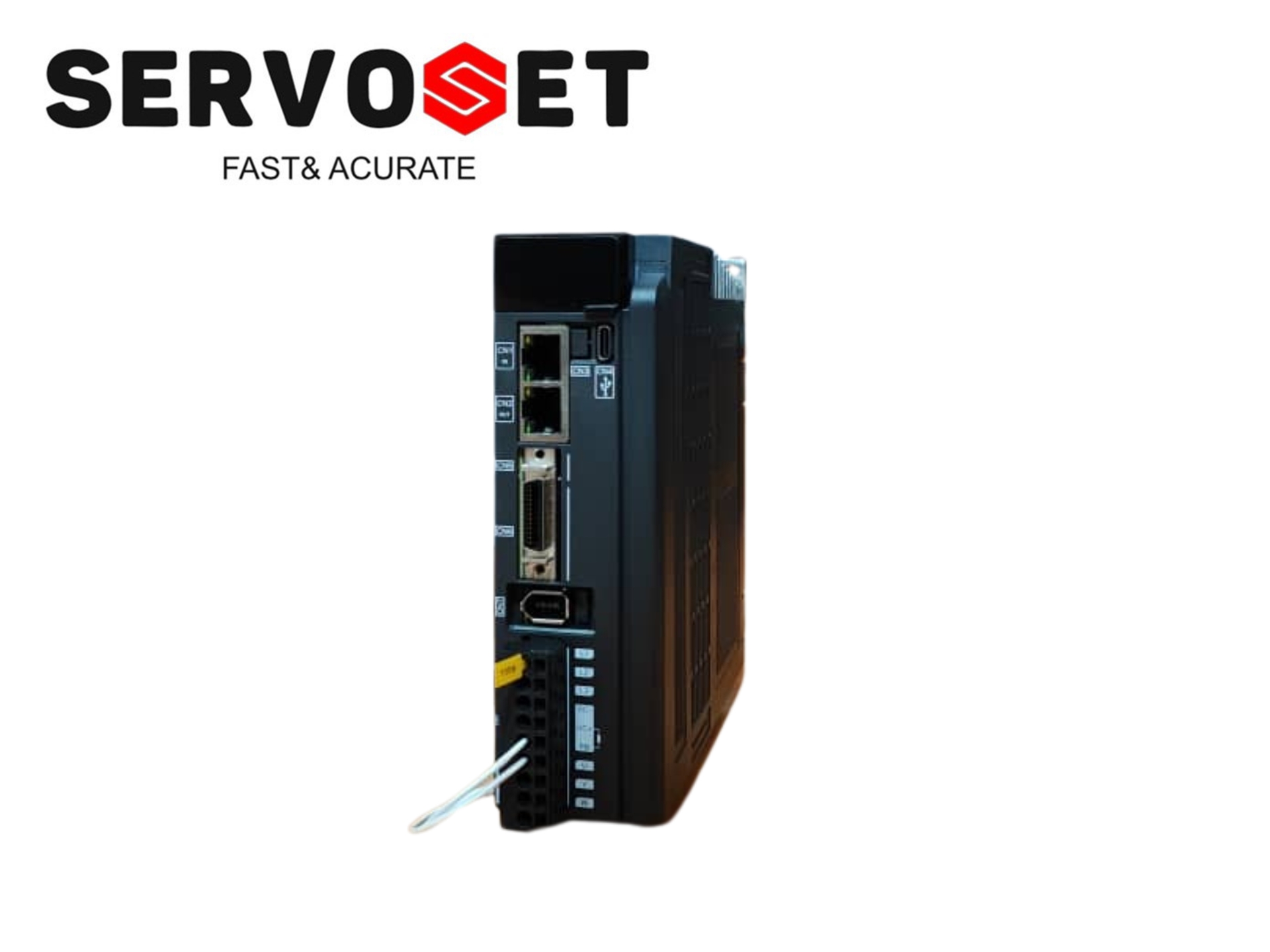 تصویر  سرو موتور 400 وات 3000 دور servoset مدل SMZ-MS040-B30SNO